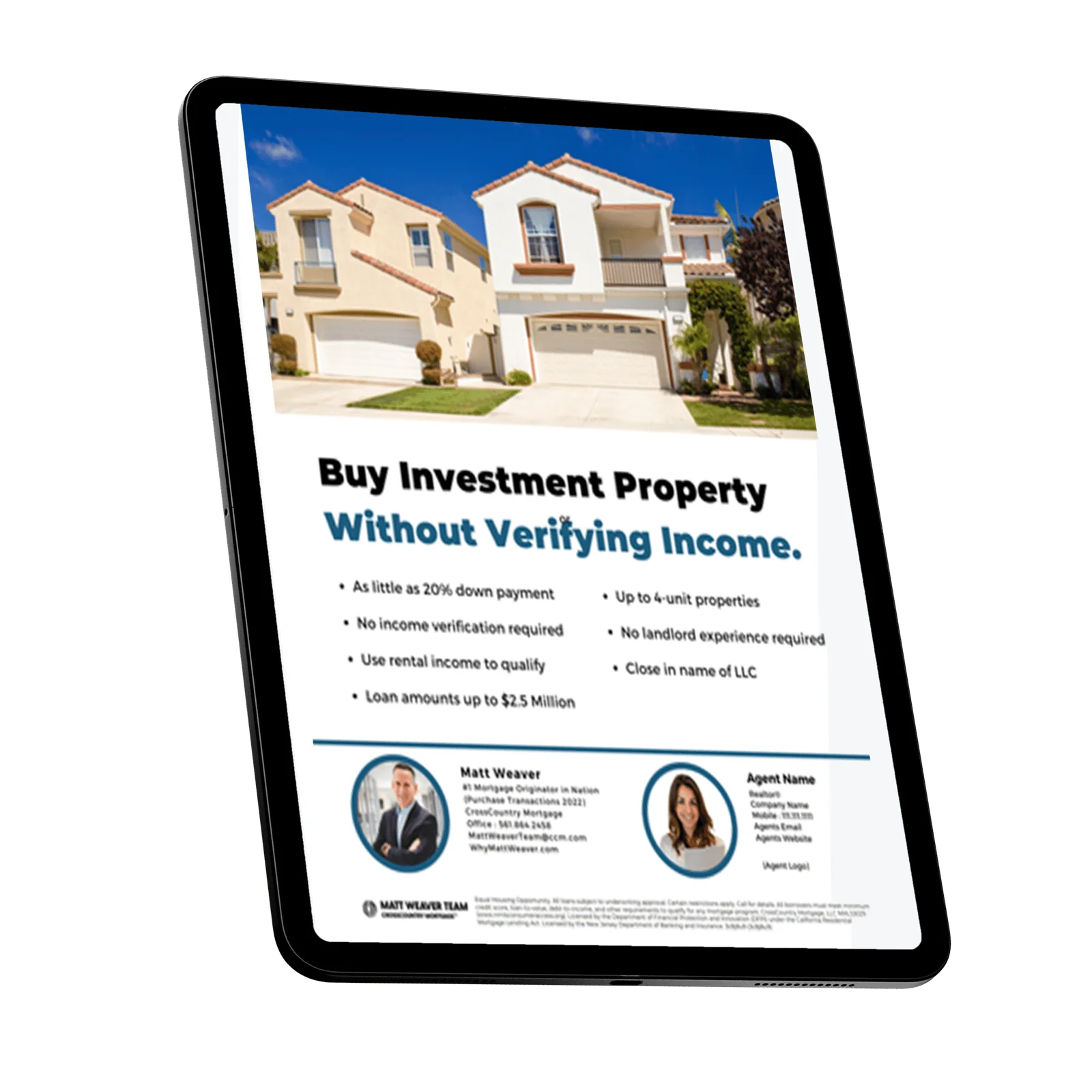West Palm Beach real estate marketing flyers used in listing consultations