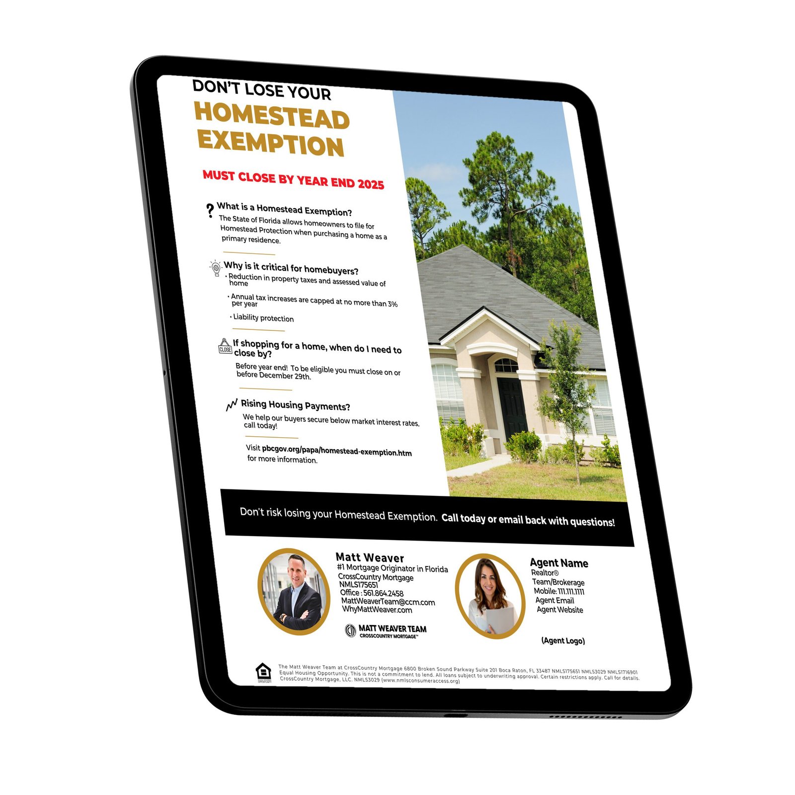 Boynton Beach real estate marketing support for agents requesting materials